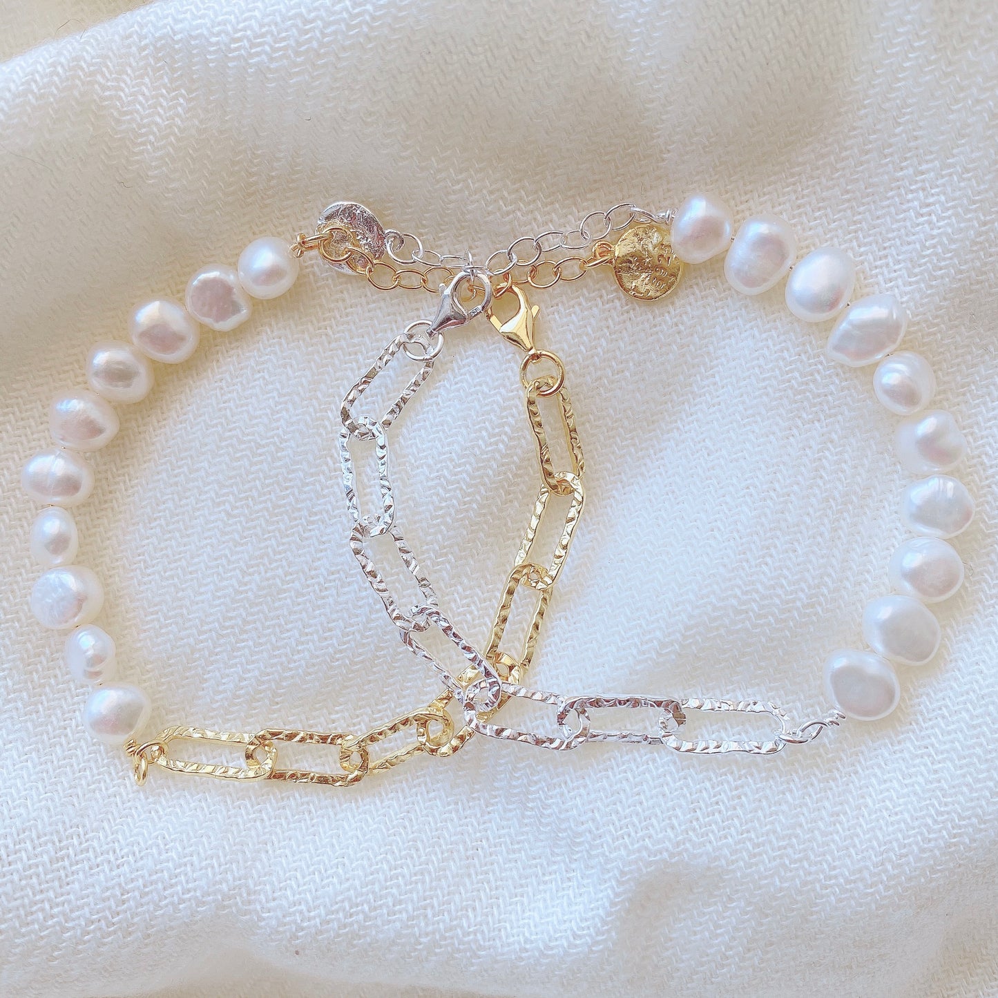 Freshwater Pearl Chain Bracelet