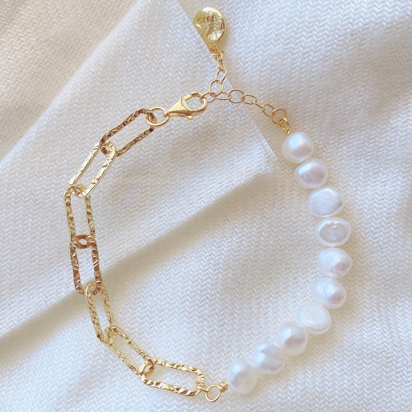 Freshwater Pearl Chain Bracelet