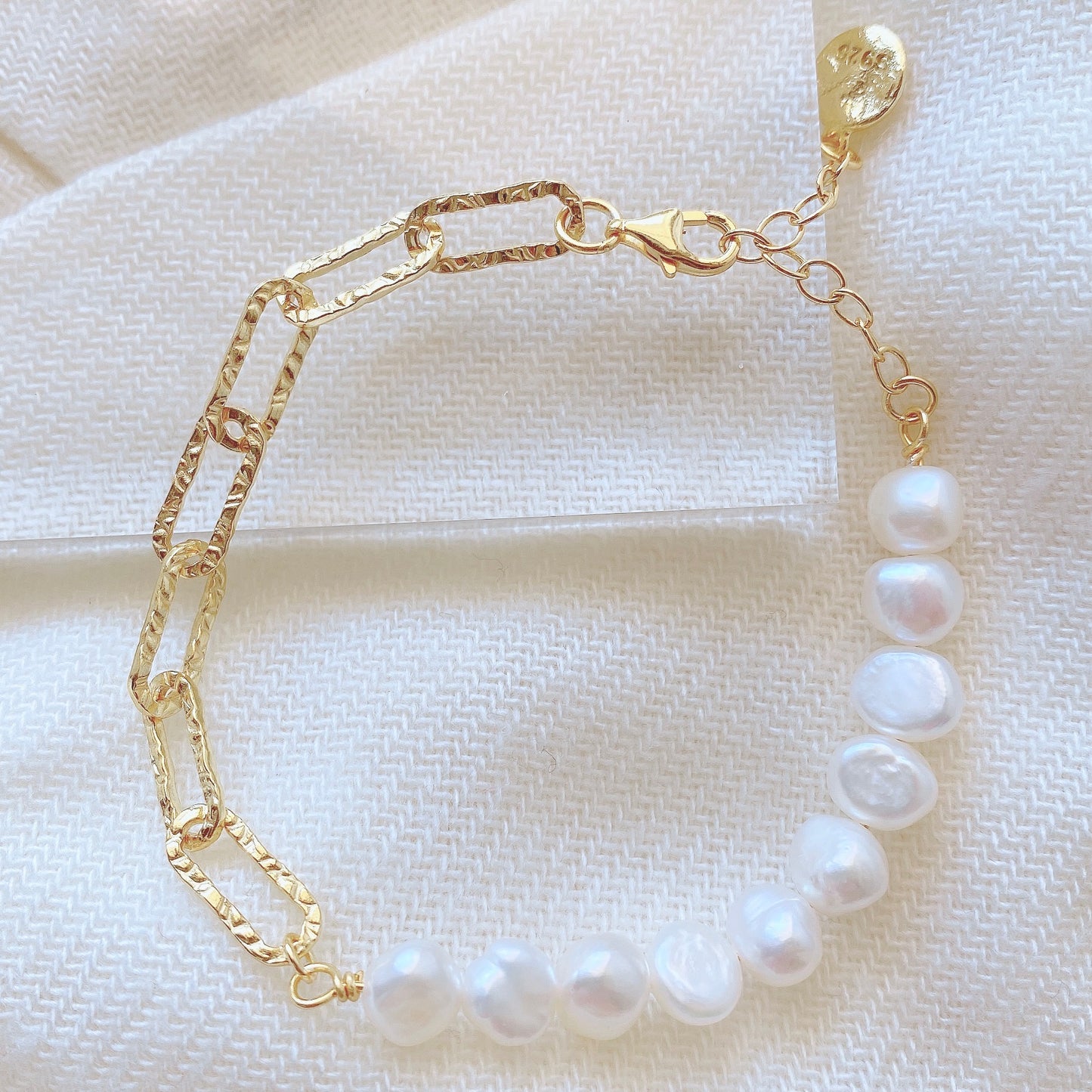 Freshwater Pearl Chain Bracelet