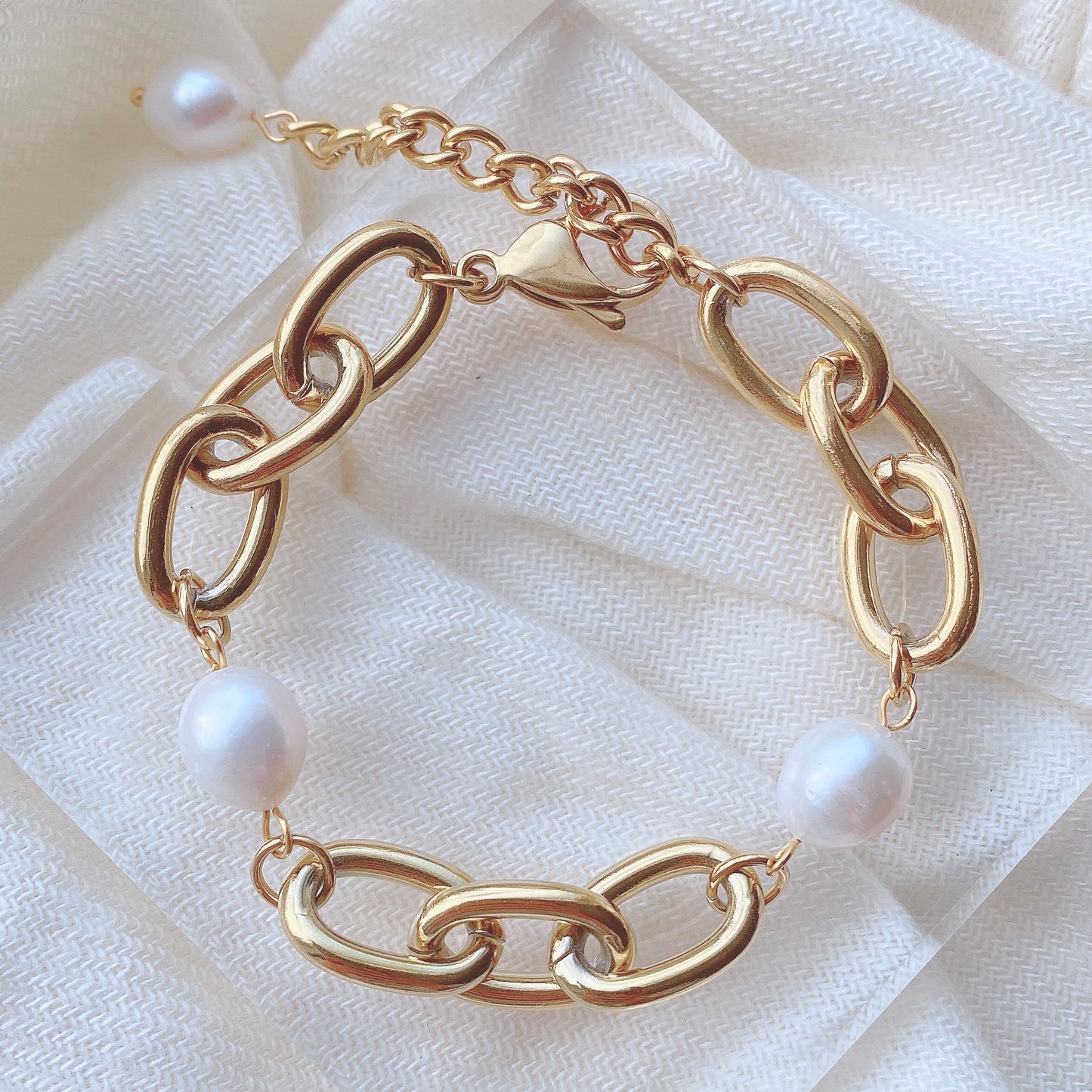 Freshwater Pearl Punk Bracelet